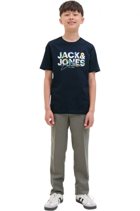 Tricou JACK &JONES Geplas Crew JNR - 12279670-Sky Captain [5]
