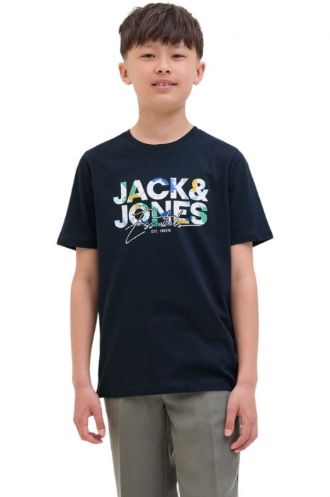 Tricou JACK &JONES Geplas Crew JNR - 12279670-Sky Captain [1]