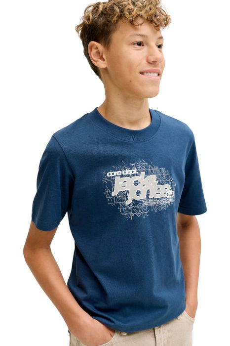 Tricou JACK &JONES Grid Branding JNR - 12288652-Titan [1]