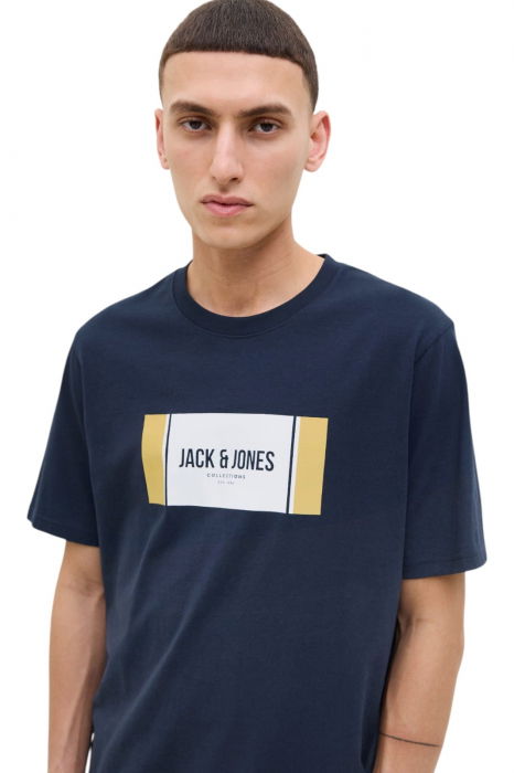 Tricou JACK &JONES Hayato BTS LN - 12278508-Sky Captain [4]