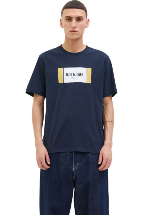 Tricou JACK &JONES Hayato BTS LN - 12278508-Sky Captain [1]