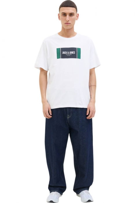 Tricou JACK &JONES Hayato BTS LN - 12278508-White [5]