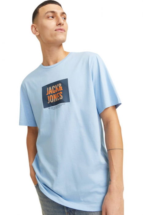 Tricou JACK &JONES Hudson - 12268477-Chambray Blue [3]