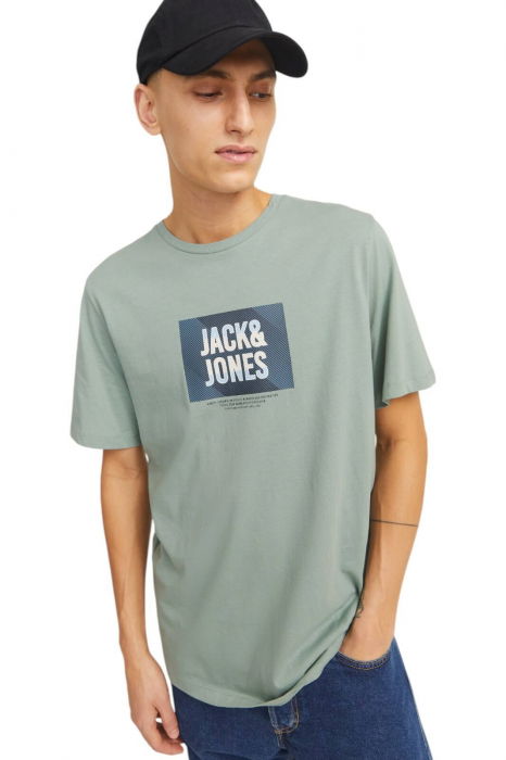 Tricou JACK &JONES Hudson - 12268477-Iceberg Green [3]