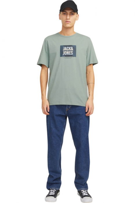 Tricou JACK &JONES Hudson - 12268477-Iceberg Green [4]