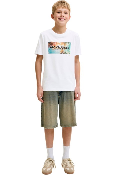 Tricou JACK &JONES Indiana SS JNR - 12289947-Bright White [5]