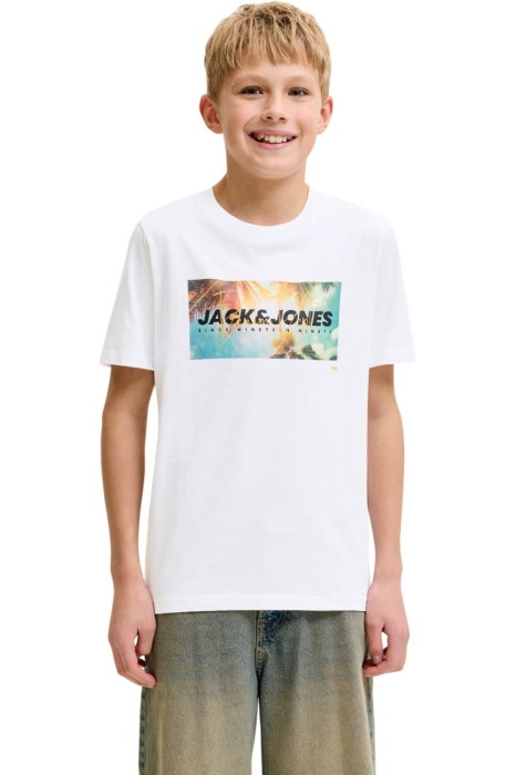Tricou JACK &JONES Indiana SS JNR - 12289947-Bright White [1]