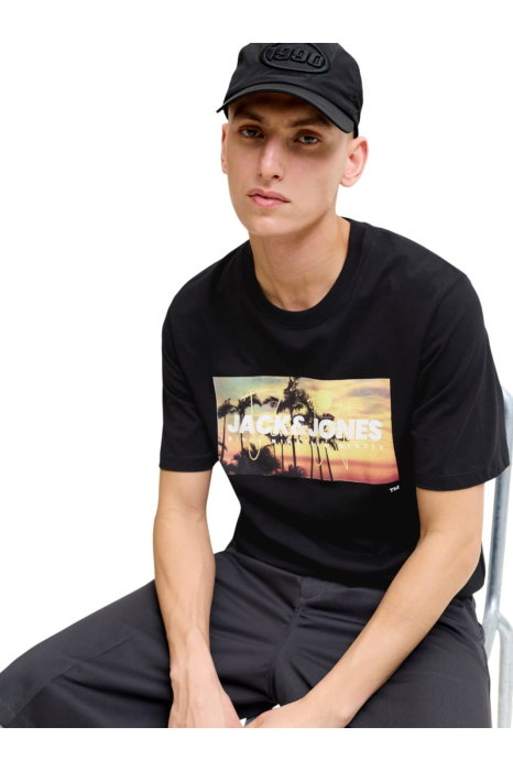 Tricou JACK &JONES Indiana SS LN - 12288112-Black [4]