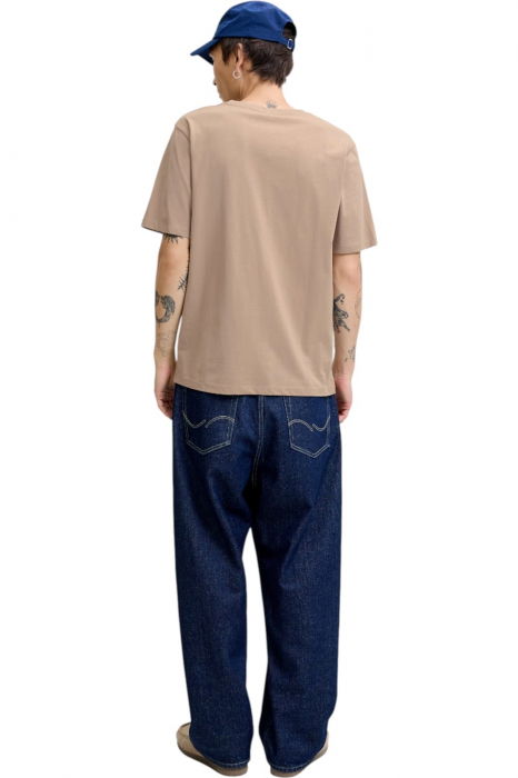 Tricou JACK &JONES Inwood Block Branding - 12283628-Mocha Meringue [2]