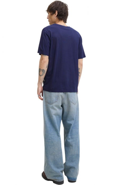 Tricou JACK &JONES Inwood Block Branding - 12283628-Ocean Cavern [2]