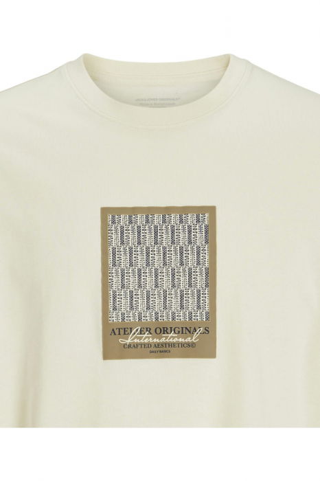 Tricou JACK &JONES Islington AOP - 12273019-Antique White [2]