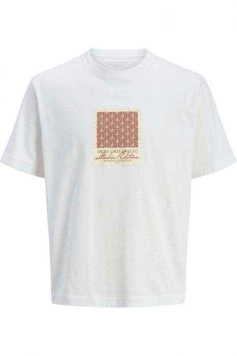 Tricou JACK &JONES Islington AOP - 12273019-Bright White [1]