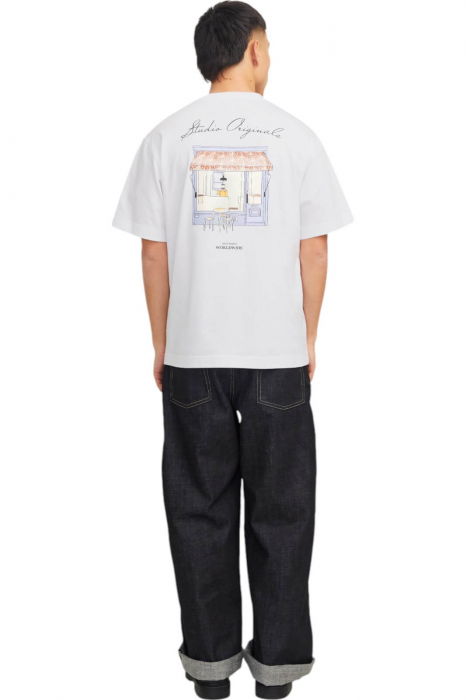 Tricou JACK &JONES Islington Back - 12273015-Bright White [2]
