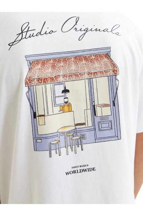 Tricou JACK &JONES Islington Back - 12273015-Bright White [4]