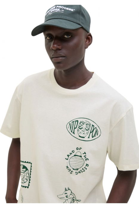 Tricou JACK &JONES Japan Crew SS25 - 12291125-Egret [3]