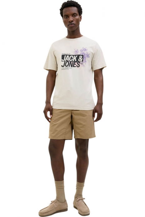 Tricou JACK &JONES Jaxon LN - 12269390-Moonbeam [4]