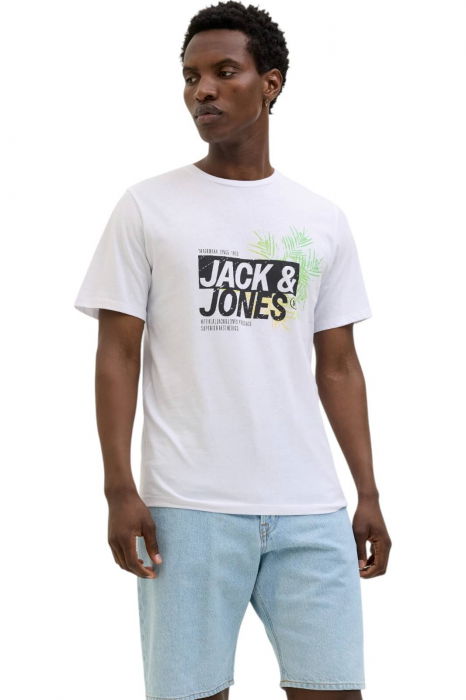 Tricou JACK &JONES Jaxon LN - 12269390-White [1]