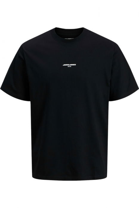 Tricou JACK &JONES Lido AOP Back Print - 12276629-Black [1]