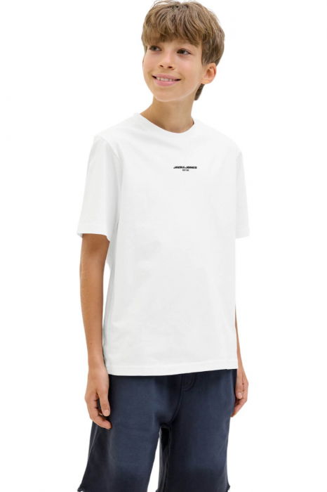 Tricou JACK &JONES Lido AOP Back Print JNR - 12278705-Bright White [1]