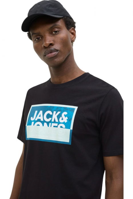 Tricou JACK &JONES Logan Summer Print - 12283825-Black [3]