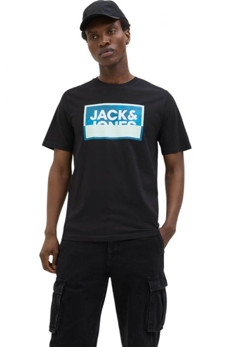 Tricou JACK &JONES Logan Summer Print - 12283825-Black [1]