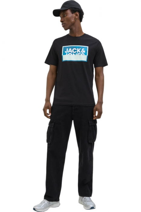 Tricou JACK &JONES Logan Summer Print - 12283825-Black [4]