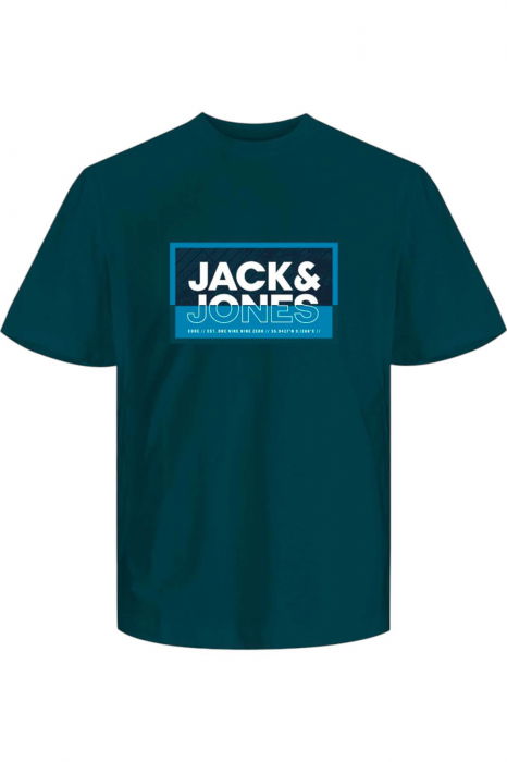 Tricou JACK &JONES Logan Summer Print - 12283825-Deep Teal [1]