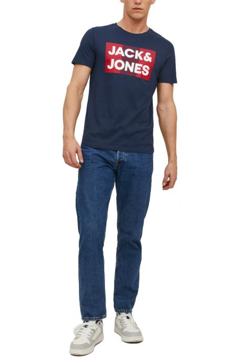 Tricou JACK &JONES Logo - 12151955-Navy Blazer [4]
