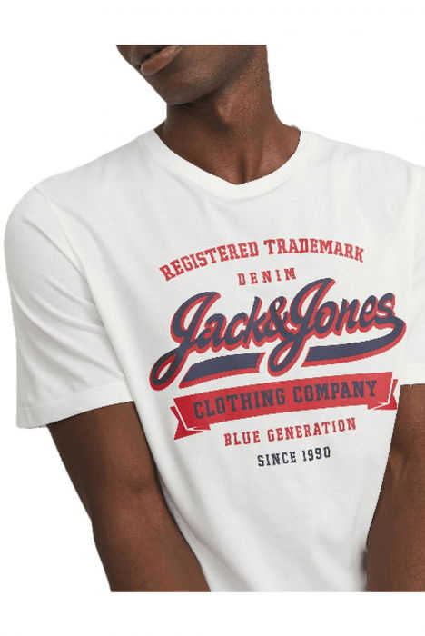 Tricou JACK &JONES Logo - 12246690-Cloud Dancer [3]