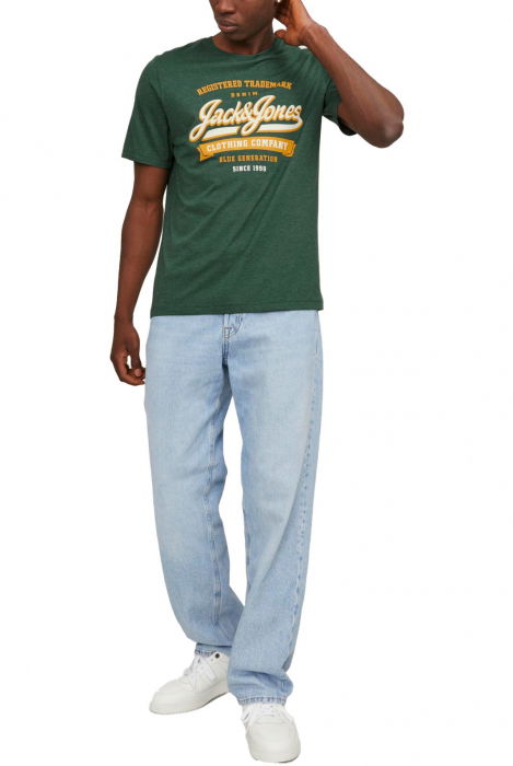 Tricou JACK &JONES Logo - 12246690-Dark Green [4]