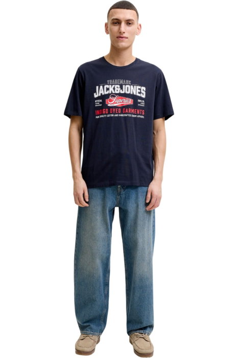 Tricou JACK &JONES Logo O-Neck SN - 12299017-Navy Blazer [4]