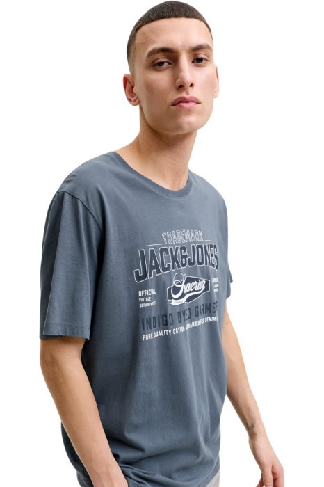 Tricou JACK &JONES Logo O-Neck SN - 12299017-Turbulence [4]