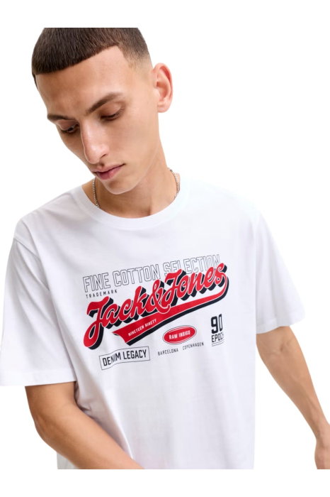 Tricou JACK &JONES Logo O-Neck SN - 12299017-White [4]