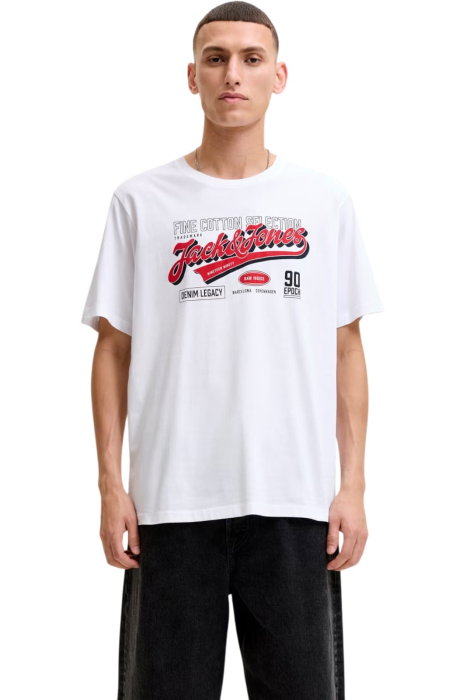 Tricou JACK &JONES Logo O-Neck SN - 12299017-White [1]