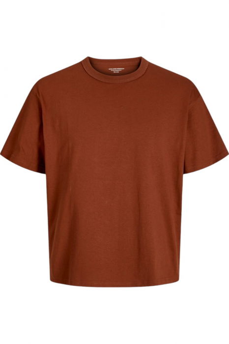 Tricou JACK &JONES Lucca Blank - 12276585-Brandy [1]