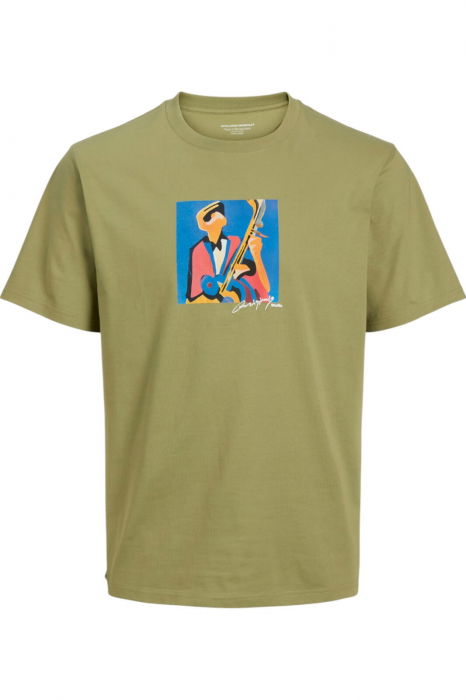 Tricou JACK &JONES Manchester Cubism - 12273378-Cedar [1]