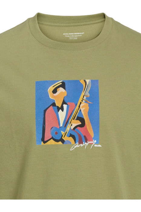 Tricou JACK &JONES Manchester Cubism - 12273378-Cedar [2]