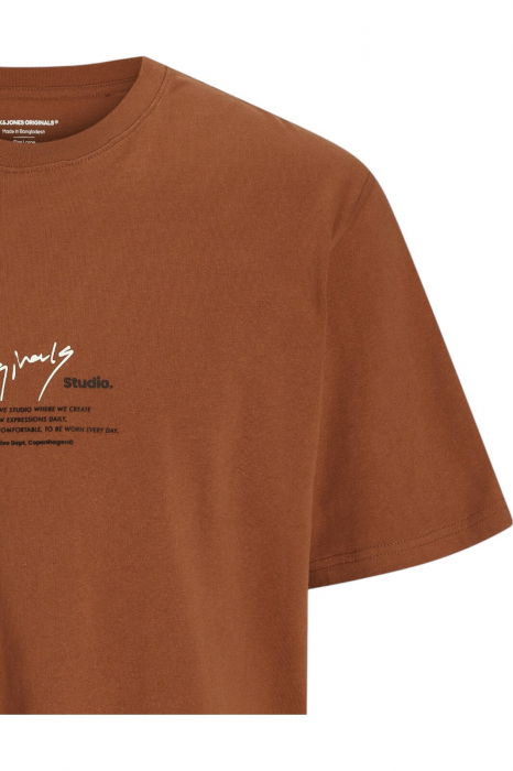 Tricou JACK &JONES Manchester Script - 12273373-Arabian Spice [3]