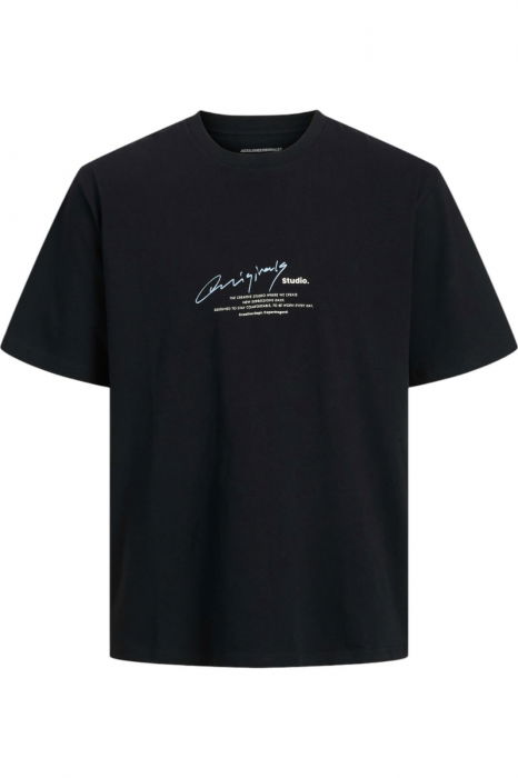 Tricou JACK &JONES Manchester Script - 12273373-Black [1]