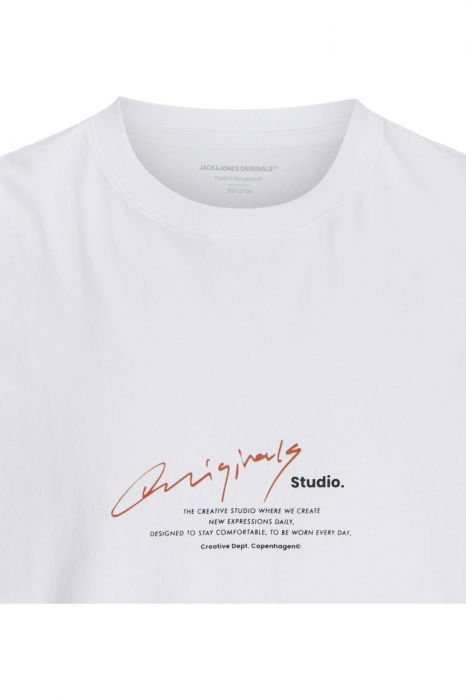 Tricou JACK &JONES Manchester Script - 12273373-Bright White [2]