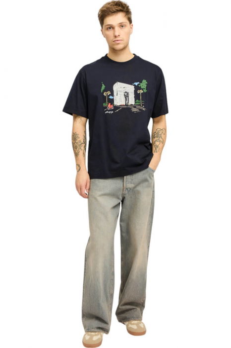 Tricou JACK &JONES Manchester Sketch - 12273549-Black [4]