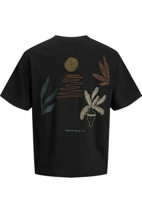 Tricou JACK &JONES Marrakesh Sketch - 12273388-Black [4]