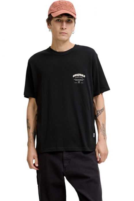 Tricou JACK &JONES Meadows Typo - 12283848-Black [1]