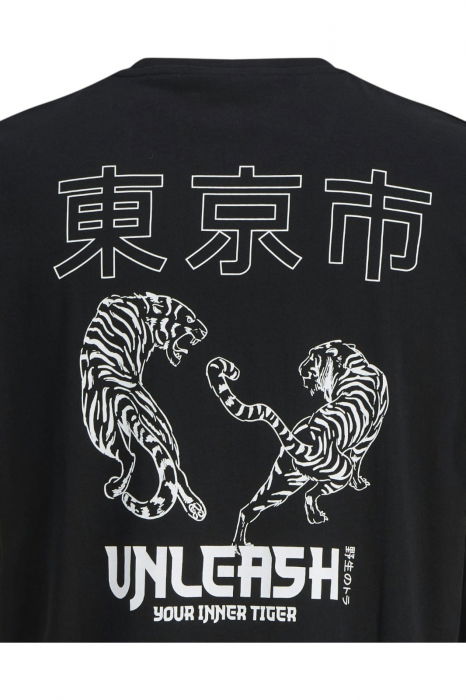 Tricou JACK &JONES Miko Crew JNR - 12279679-Black [4]