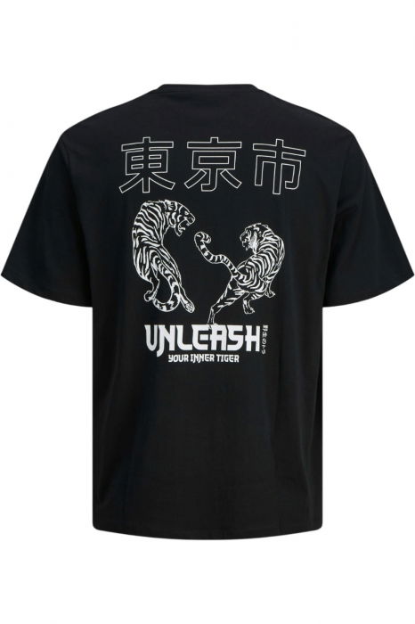 Tricou JACK &JONES Miko Crew JNR - 12279679-Black [2]
