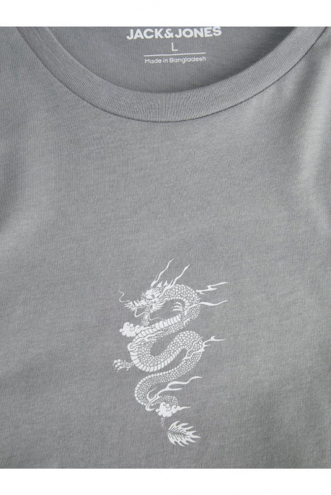 Tricou JACK &JONES Miko Crew JNR - 12279679-Ultimate Grey [4]