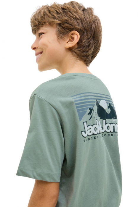 Tricou JACK &JONES Mine Crew JNR - 12279668-Iceberg Green [3]