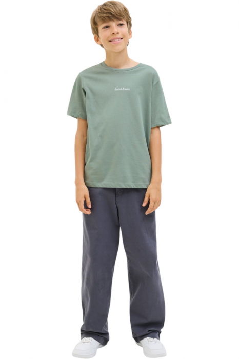 Tricou JACK &JONES Mine Crew JNR - 12279668-Iceberg Green [5]