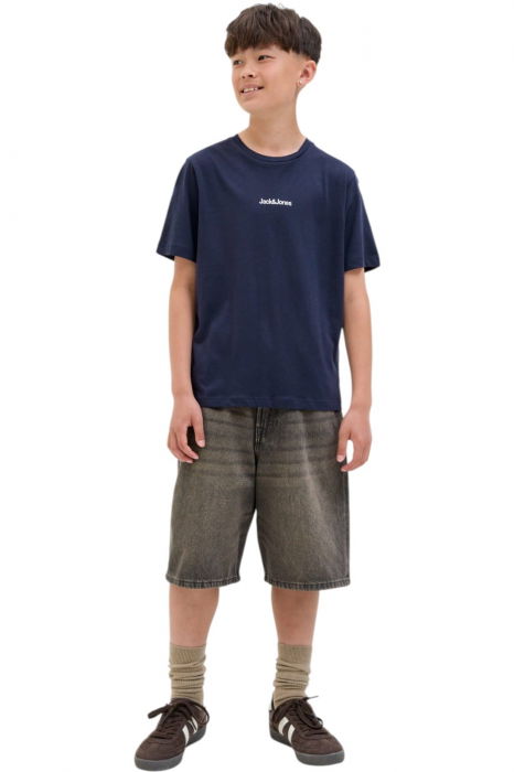 Tricou JACK &JONES Mine Crew JNR - 12279668-Navy Blazer [4]