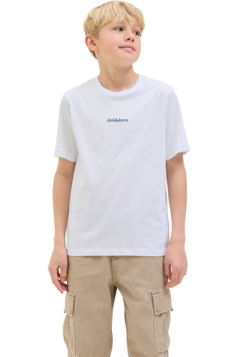Tricou JACK &JONES Mine Crew JNR - 12279668-White [1]